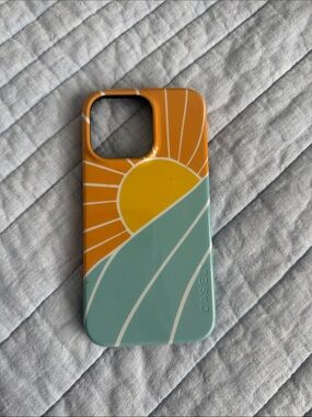 iPhone 13 Pro Casely Sunrise Graphic Phone Case - Orange, Yellow, Teal